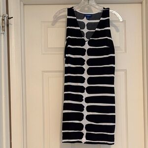 Banana Republic Black and White Patterned Mini Dress/ Beach Coverup